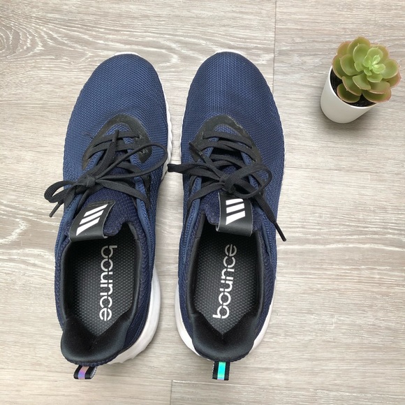 adidas alpha bounce navy white running shoes main image 4